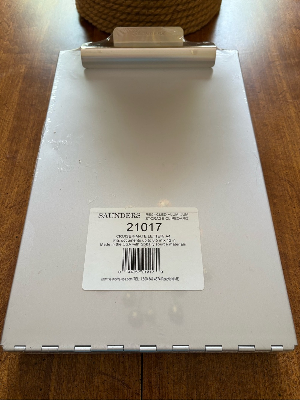 Saunders Aluminum Storage Clipboard - Silver